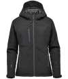 KSX-1W Stormtech Ladies Orbiter Insulated Soft Shell Jacket Black / Granite colour image